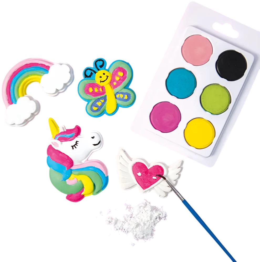 Radošais komplekts no ģipša - Vienradzis, ar magnētiem