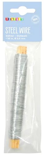 Metallist traad, 50m, hõbedane