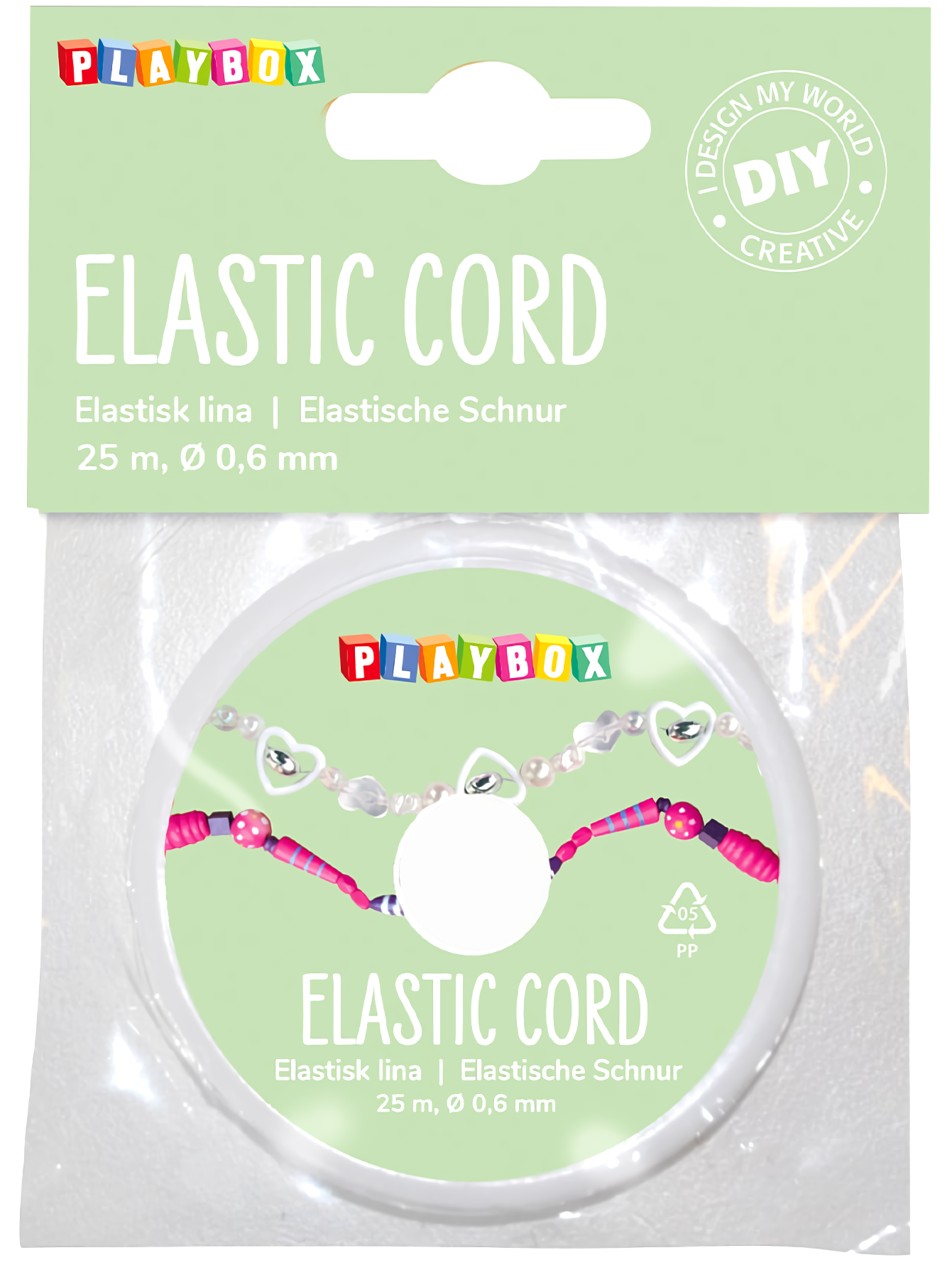 Elastīga diegs, 25 m, caurspīdīgs