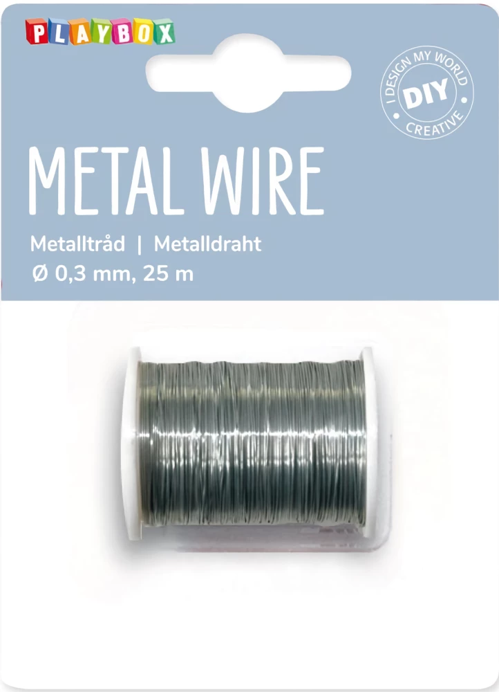 Metalltraat, 50 m, hõbedane