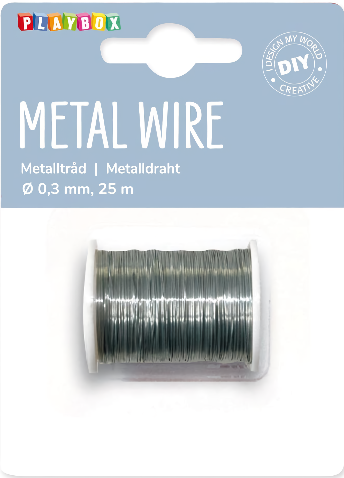 Metāla stieple, 50 m, sudraba