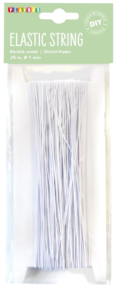 Elastne köis, 25 m, valge