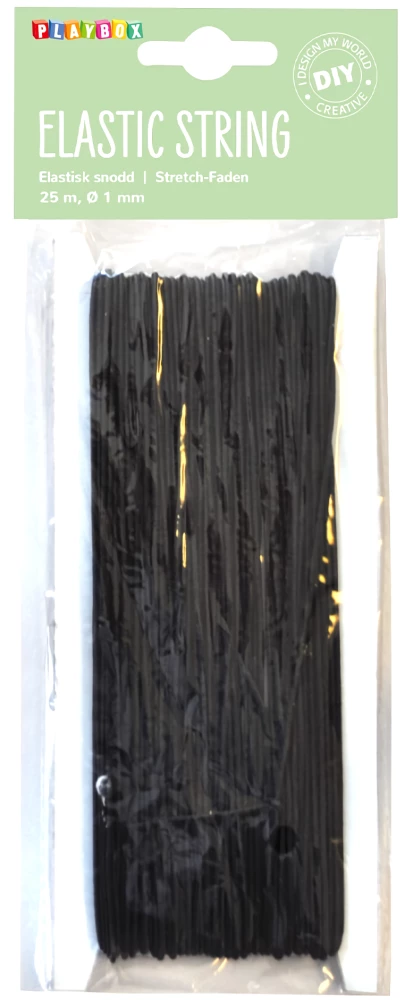 Elastne köis, 25 m, must