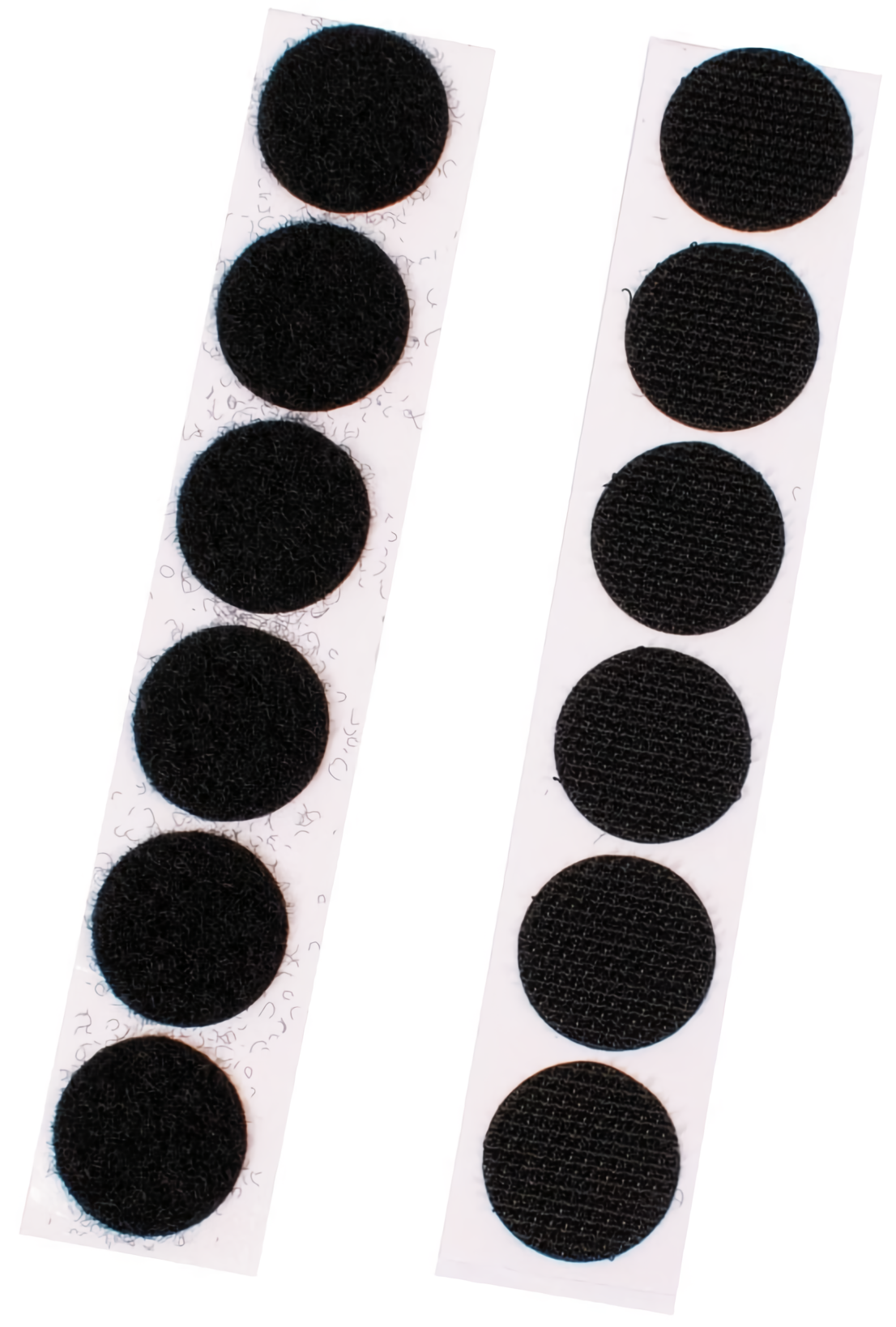 Комплект липучек, 12 штук, черные