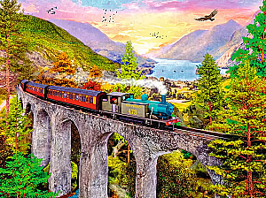 Пазл:1500 - Autumn Viaduct