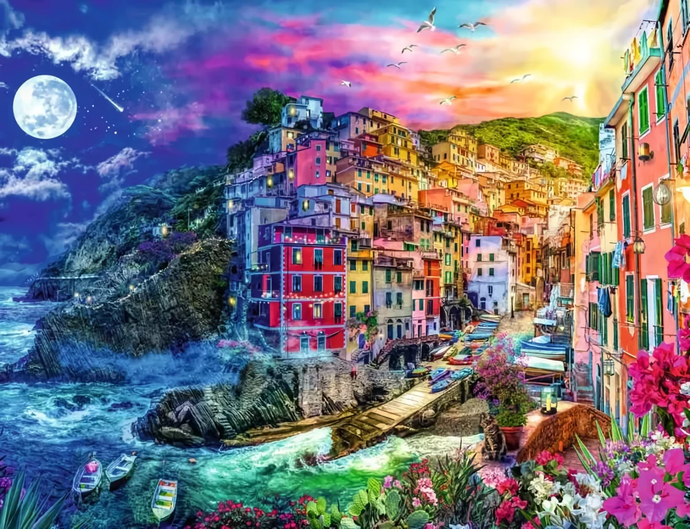 Пазл:2000 - Colorful Cinque Terre