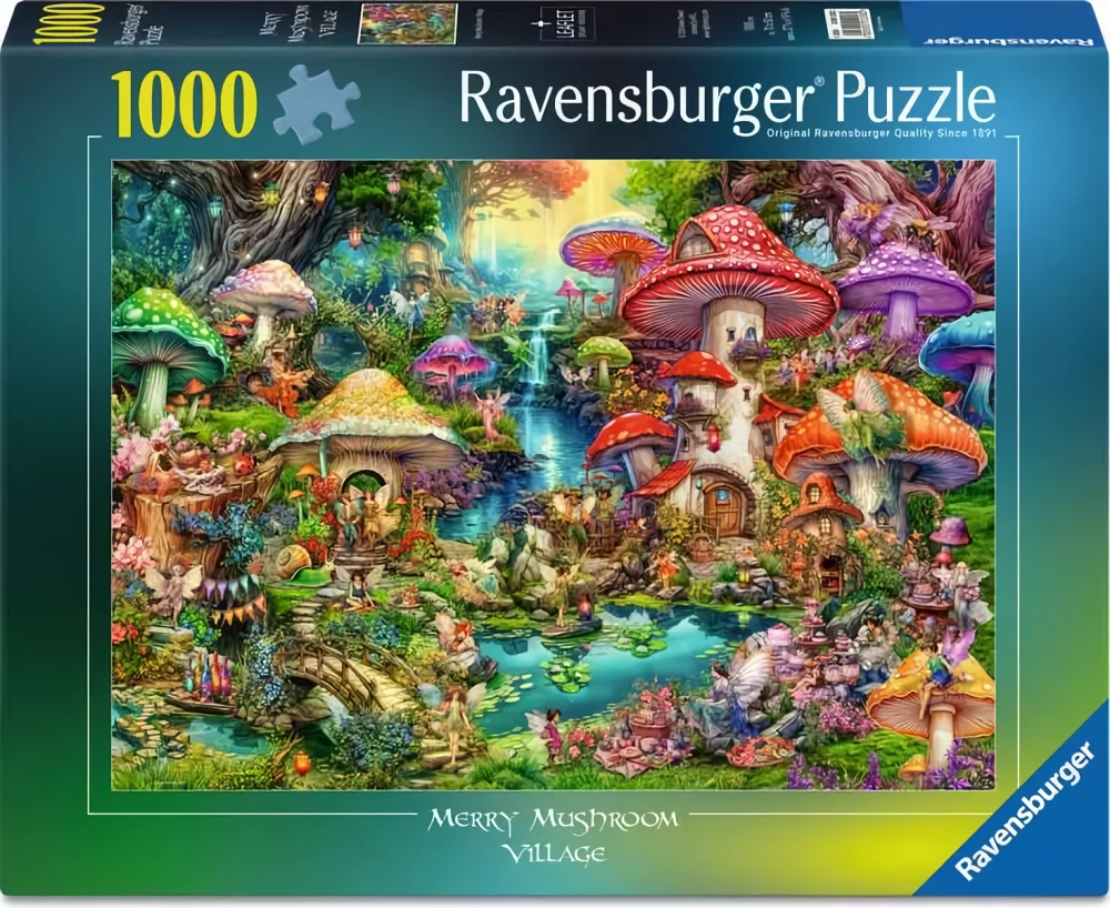 Пазл:1000 - Merry Mushroom Village