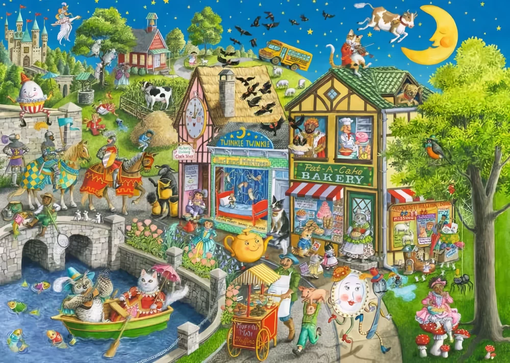 Пазл:1000 - Mother Gooseville