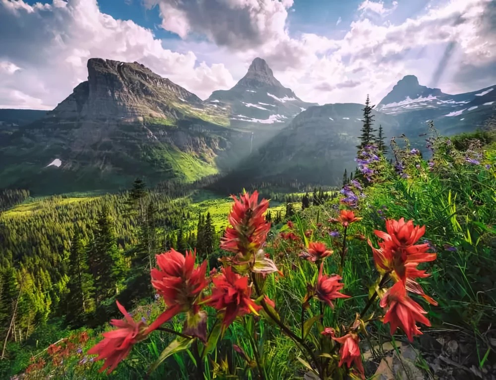 Пазл:2000 - Pristine Mountains