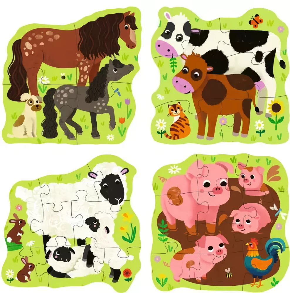 Пазл - Puzzle Up. Farm Animals, 4in1