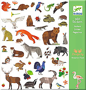 Animal Stickers - Fauna, 160 Stickers