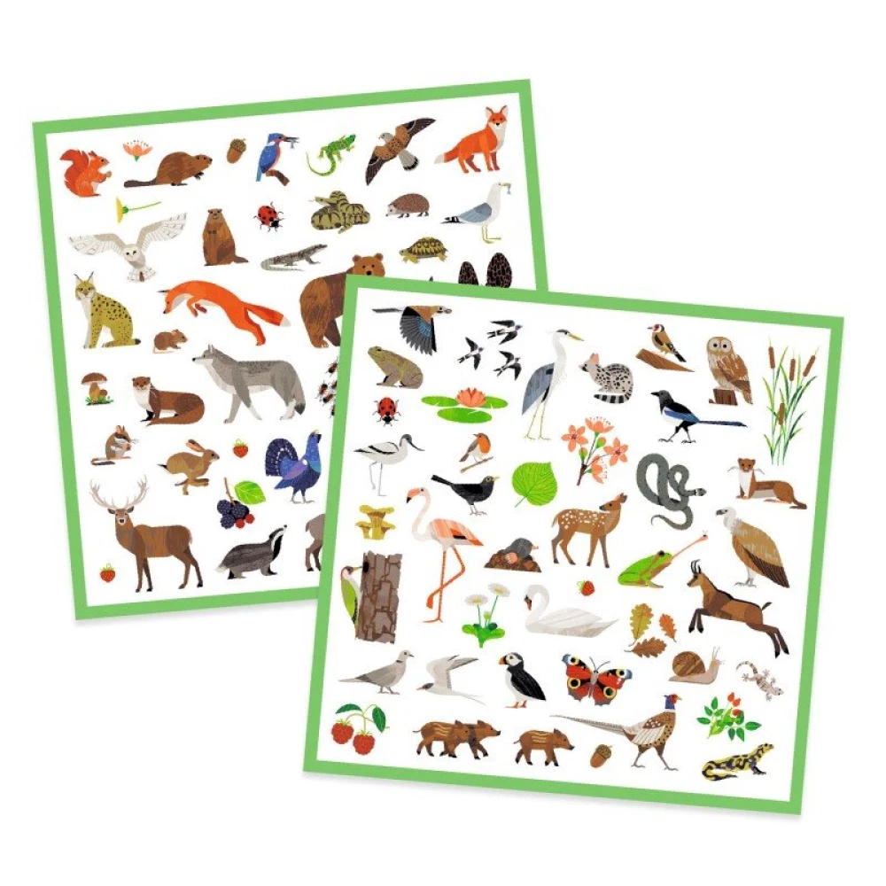 Animal Stickers - Fauna, 160 Stickers