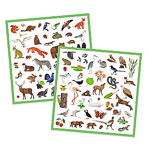 Animal Stickers - Fauna, 160 Stickers