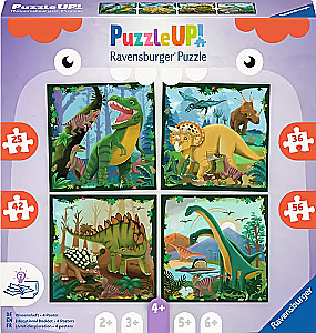 Puzzle - Puzzle up. Dinosaurs, 4in1