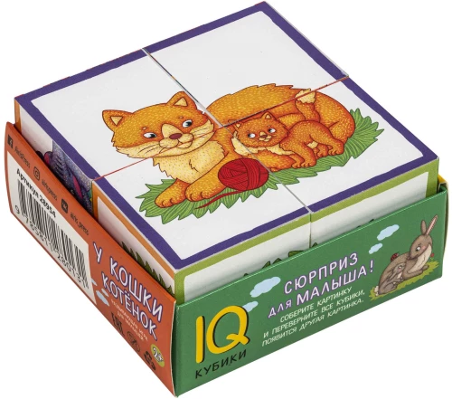 IQ кубики - У кошки котёнок