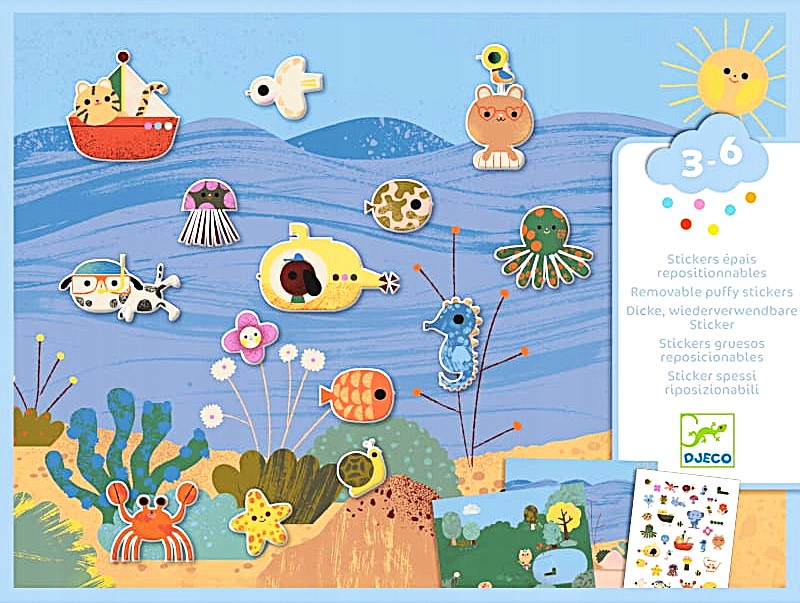 Reusable Stickers. Summer