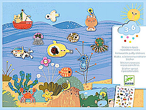 Многоразовые наклейки. Лето