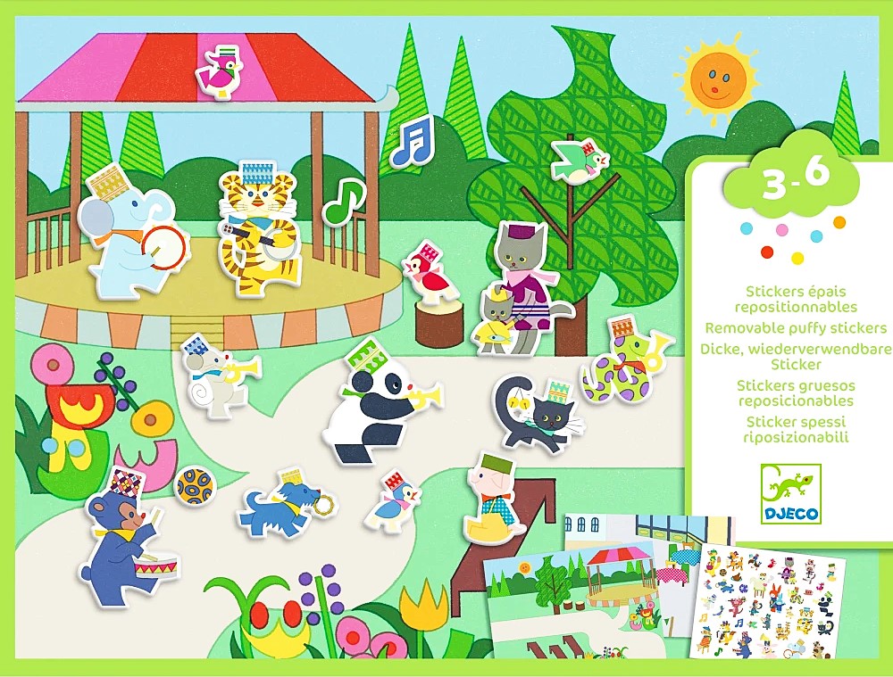 Reusable Stickers. Carnival