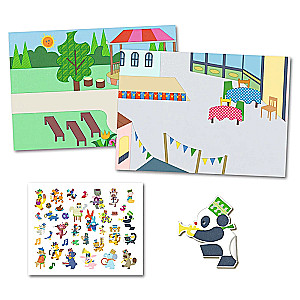 Многоразовые наклейки. Карнавал