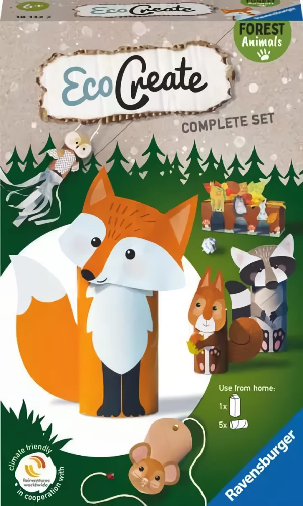 Loovuskomplekt - EcoCreate. Metsa Loomad