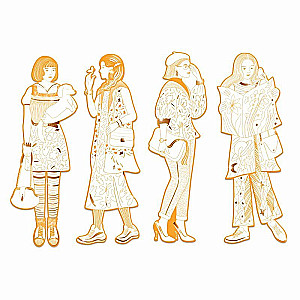 Раскраска - Скаут и её подружки