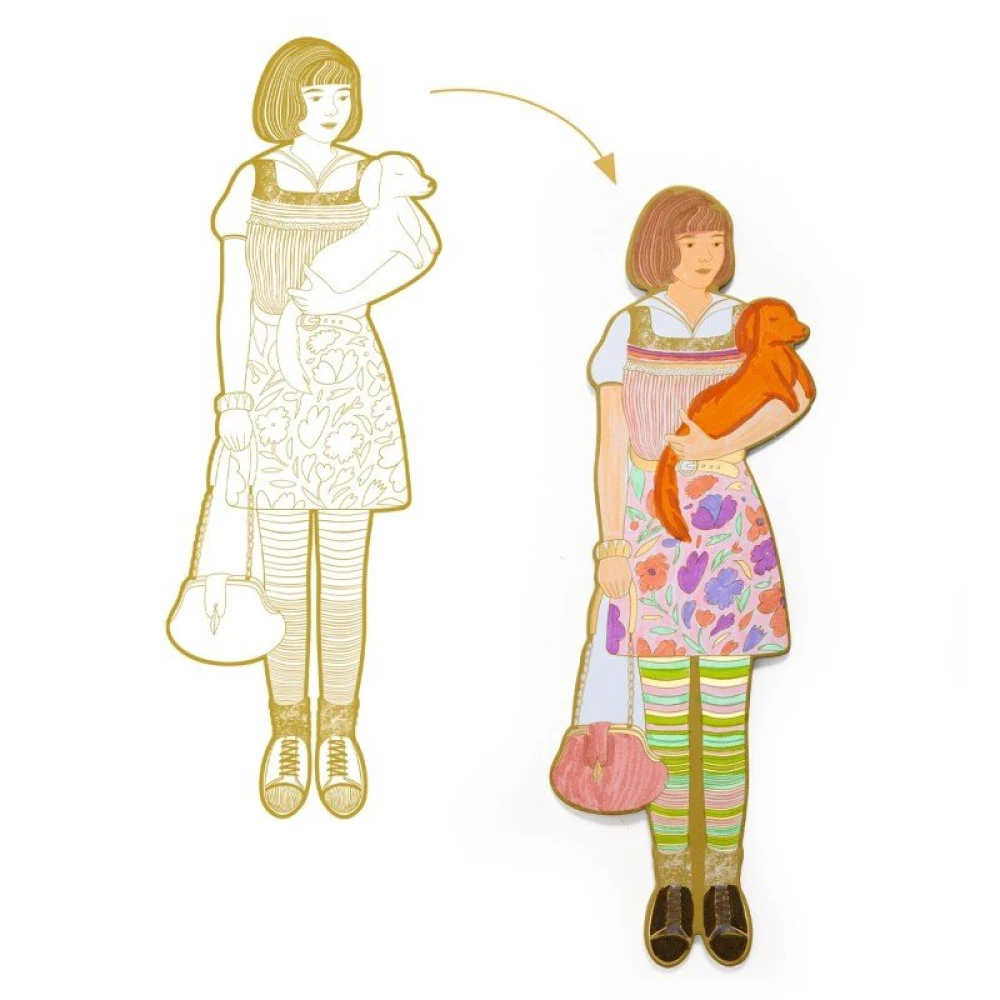 Раскраска - Скаут и её подружки