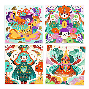 Kunstikomplekt fooliumi ja kristallkividega. Harmoonia