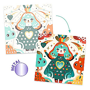 Kunstikomplekt fooliumi ja kristallkividega. Harmoonia