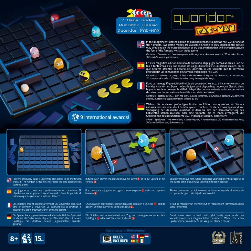 Настольная игра-лабиринт - Quoridor Pac-Man
