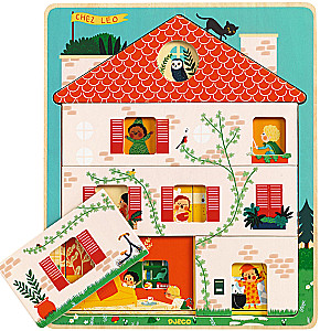 Puitpuzzle: 12 - Maja, 3 taset