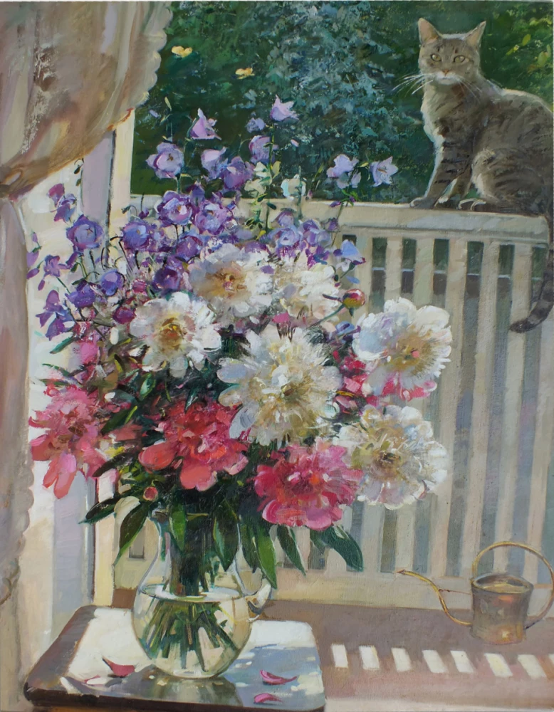 Картина по номерам 40х50 см - На балконе