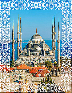 Paveikslas pagal numerius 40x50 cm - Mėlynoji mečetė. Stambulas