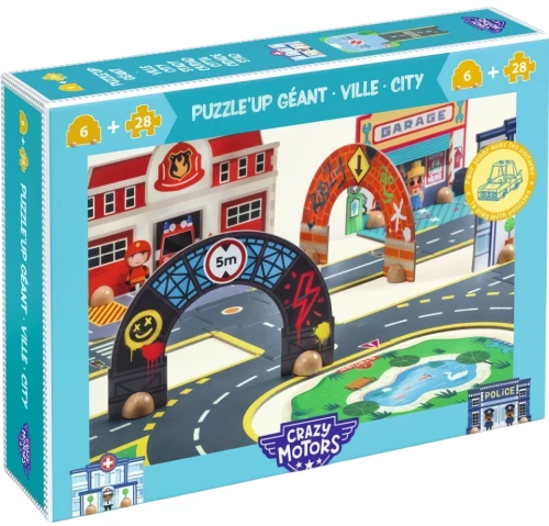 Напольный пазл:28 - Crazy Motors. City