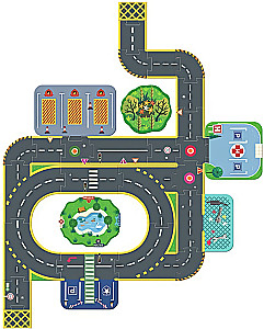 Напольный пазл:28 - Crazy Motors. City