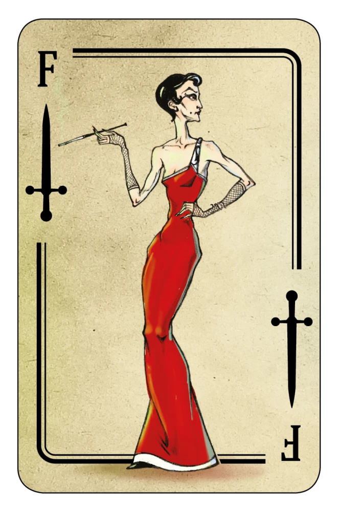 Fortune-telling Playing Cards - Ash Gate, 40 Cards with Instructions