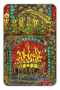 Новогодний оракул - гадальные карты с инструкцией, 36 карт