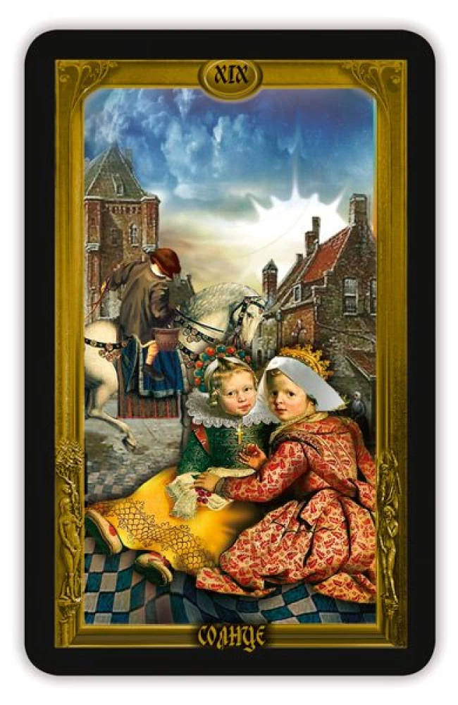 Fortune-telling Cards - Flemish Tarot, 78 Cards with Instruction for Divination