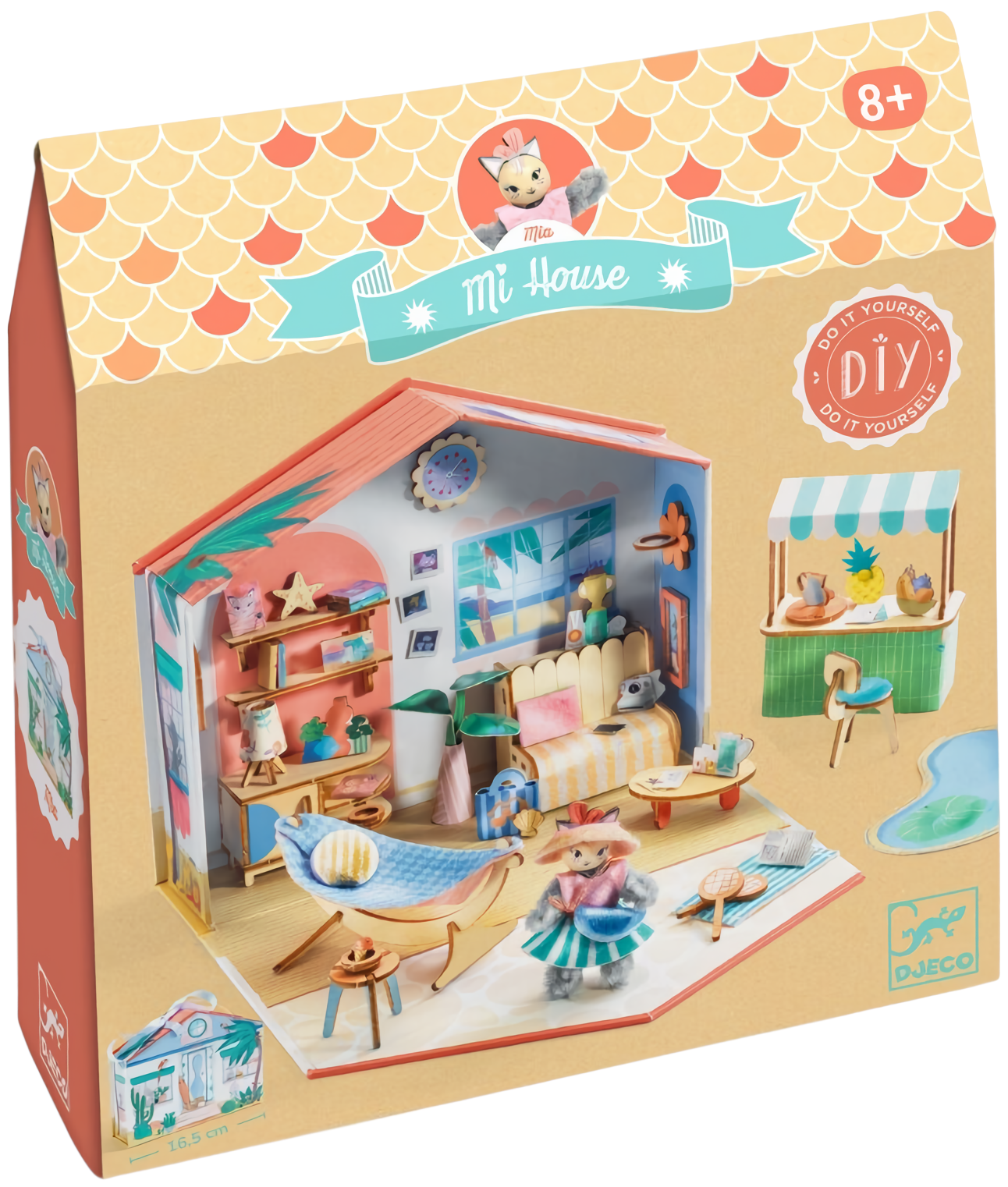 Kūrybinis rinkinys - Miniatiūrinis Mijos namelis, 3D