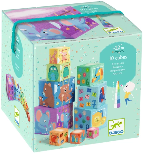 Gra edukacyjna - Klocki. Tęcza