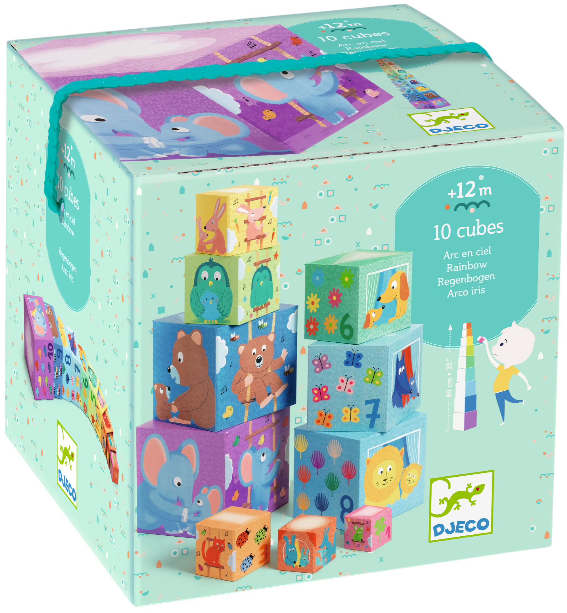 Entwicklungsspiel - Würfel. Regenbogen