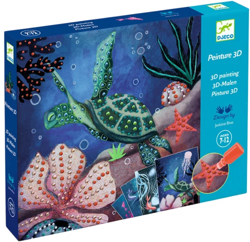 Zestaw kreatywny - Głębie oceanu, 3D kolorowanka