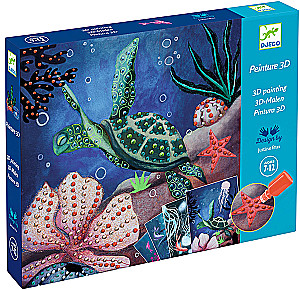 Zestaw kreatywny - Głębie oceanu, 3D kolorowanka