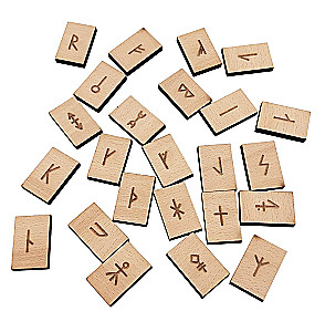 Icelandzkie runy (zestaw run do wróżenia z buku, 24 runy)