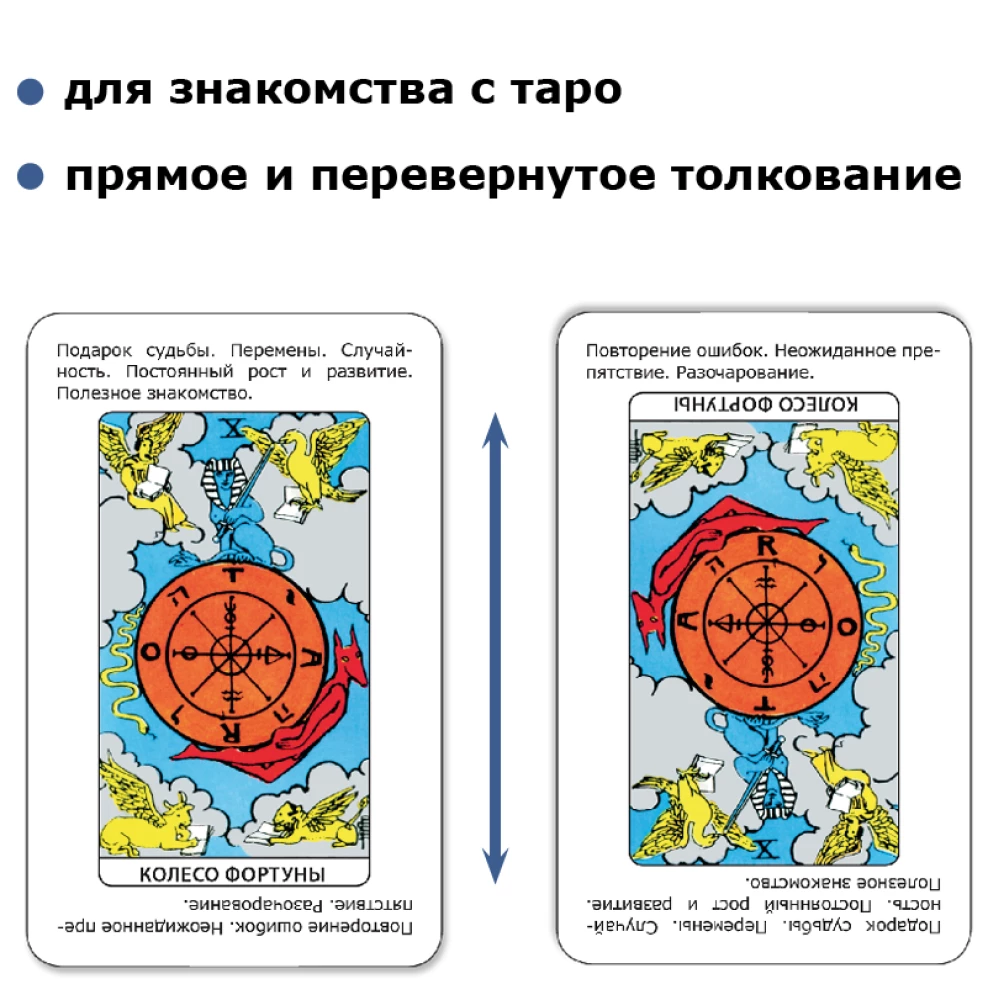 Karty wróżebne - Po prostu Tarot. Odpowiedź od razu (talia dla początkujących do wróżenia, 78 kart)