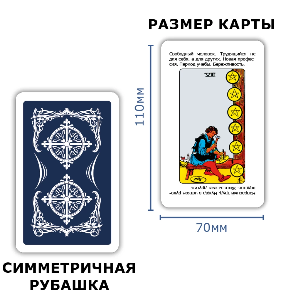 Karty wróżebne - Po prostu Tarot. Odpowiedź od razu (talia dla początkujących do wróżenia, 78 kart)