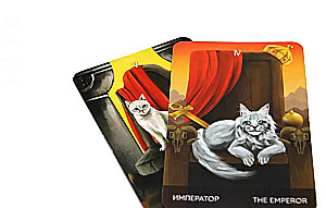 Karty wróżebne - Tarots Kotów (budżet), (talia 78 kart z instrukcją do wróżenia)