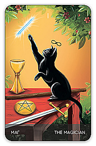 Karty wróżebne Tarota - Koty drogą. Cat's Way Tarot (zestaw 78 kart z książką instrukcją do wróżenia)