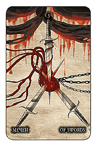 Karty wróżebne - Czarne tarot 78 kart. Black Tarot z instrukcją do wróżenia