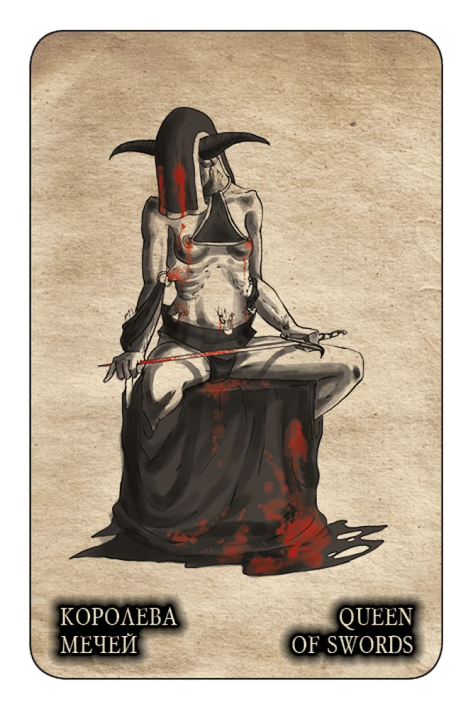 Karty wróżebne - Czarne tarot 78 kart. Black Tarot z instrukcją do wróżenia