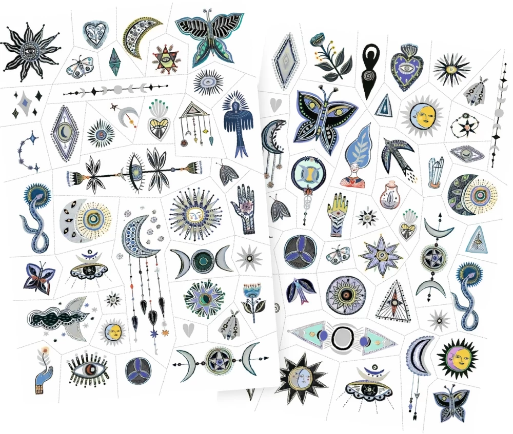 Tymczasowe tatuaże - Styl wiedźmy